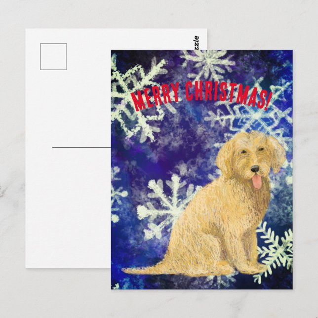 Cartão Postal Cartão-postal de ouro de Natal (Frente/Verso)