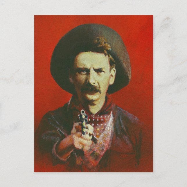 Cartão Postal Cartão-postal de Outlaw Ocidental (Frente)