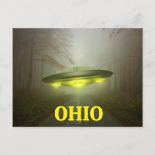 Cartão Postal Cartão-postal de OVNI do OHIO SPACESHIP
