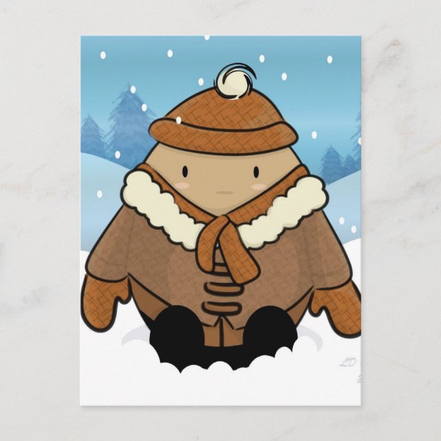 Cartão Postal Cartão-postal de ovos de neve (Frente)