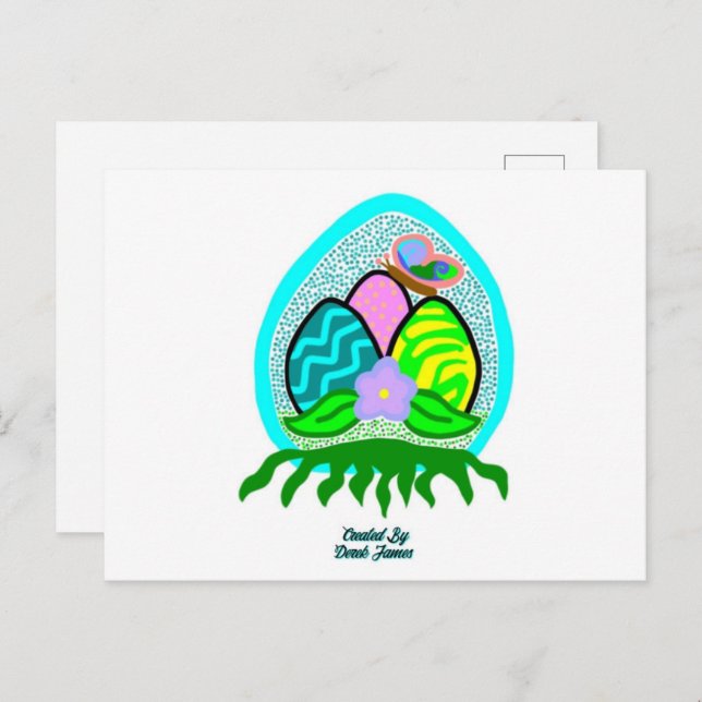 Cartão Postal Cartão-postal de Ovos de Páscoa delicioso (Frente/Verso)