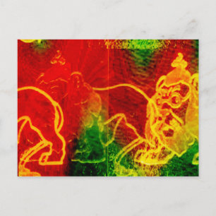 Cartão Postal Cartão-postal de Oz Cowardly Lion Maravilhoso