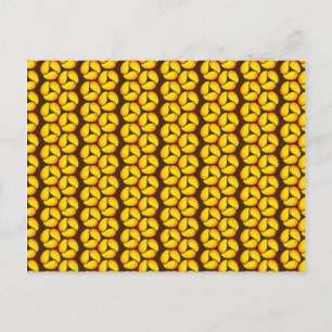 Cartão Postal Cartão-postal de padrão do Mango Abstrato