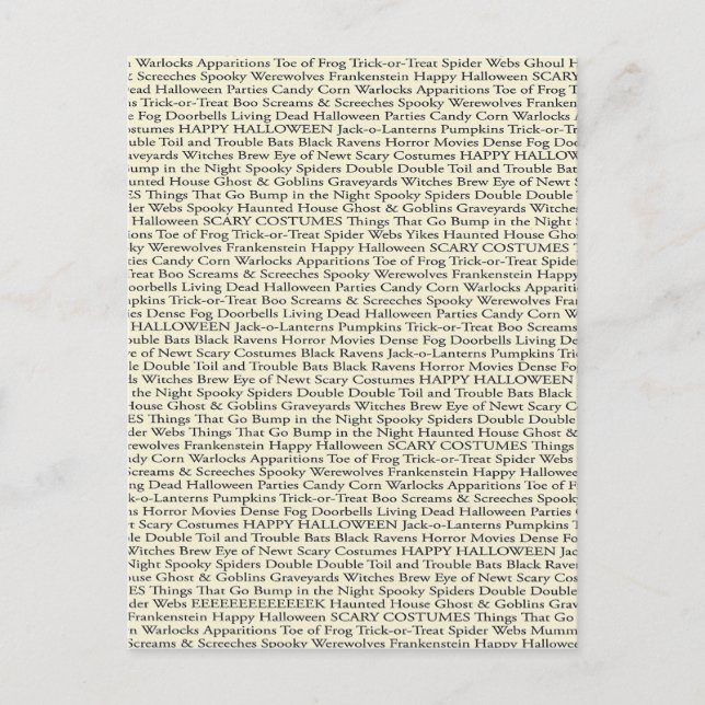 Cartão Postal Cartão-postal de Palavras Loucas (Frente)