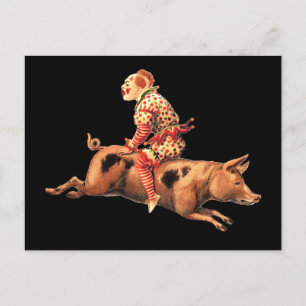 Cartão Postal Cartão-postal de Palhaço Insano