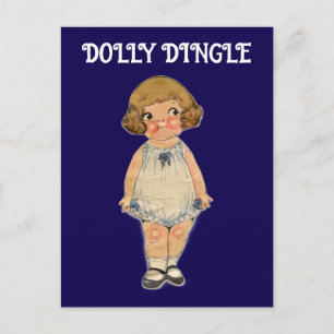 CARTÃO POSTAL CARTÃO-POSTAL DE PAPEL DOLLY DINGLE