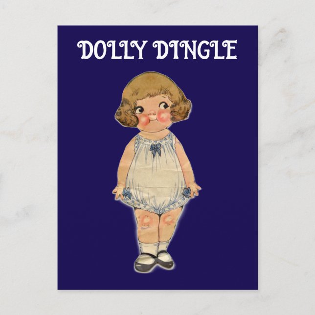 CARTÃO POSTAL CARTÃO-POSTAL DE PAPEL DOLLY DINGLE (Frente)