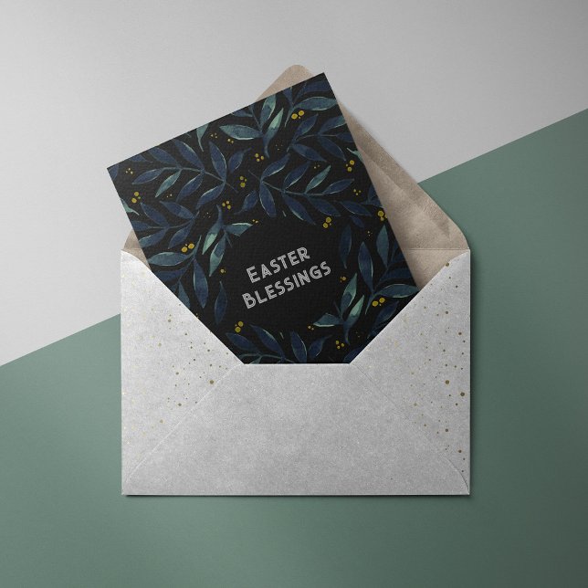 Cartão Postal Cartão-postal de Páscoa das ramificações de aquare (Criador carregado)