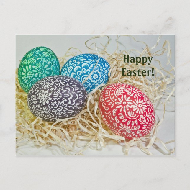 Cartão Postal Cartão-postal de Páscoa Easter Egs 2 (Frente)