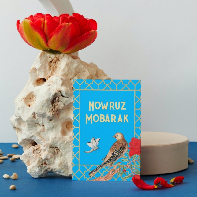 Cartão Postal Cartão-postal de Passarinho Mobarak Nowruz (Criador carregado)