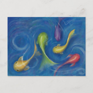 Cartão Postal Cartão-postal de peixe colorido