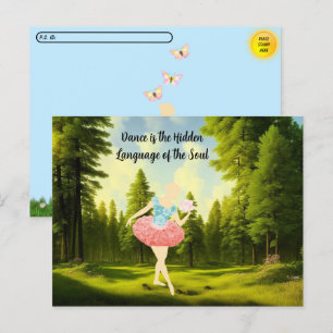 Cartão Postal Cartão-postal de Pequena Cotação Ballerina