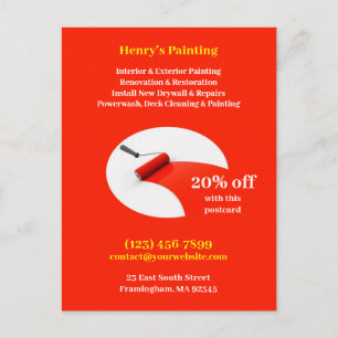 Cartão Postal Cartão-postal de pintura