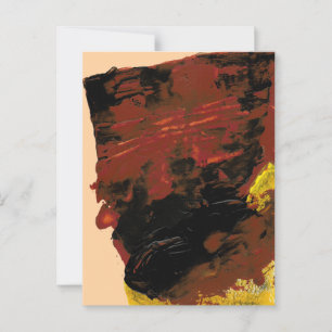 Cartão Postal Cartão-postal de pintura acrílico com Bar de choco