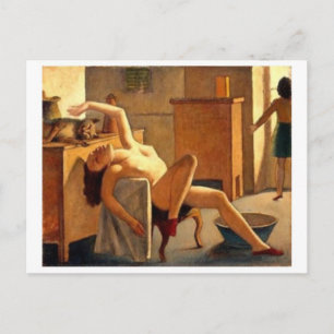 Cartão Postal Cartão-postal de pintura clássico