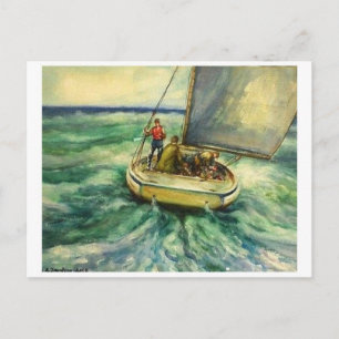 Cartão Postal Cartão-postal de pintura clássico