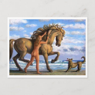 Cartão Postal Cartão-postal de pintura clássico