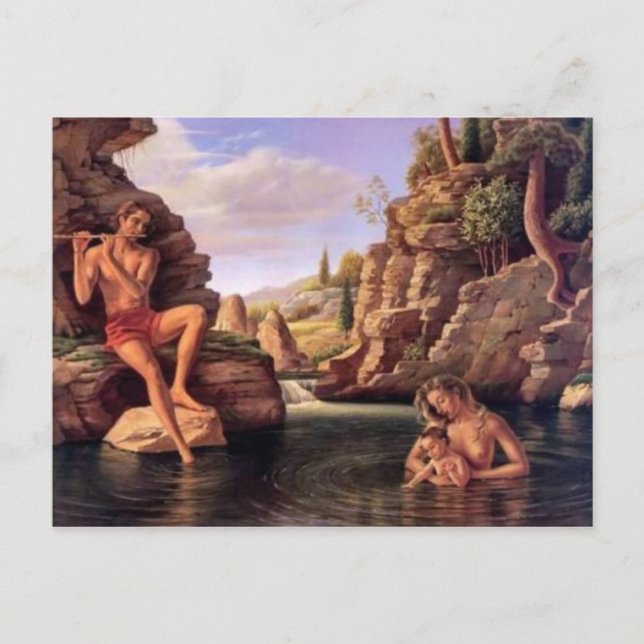 Cartão Postal Cartão-postal de pintura clássico (Frente)