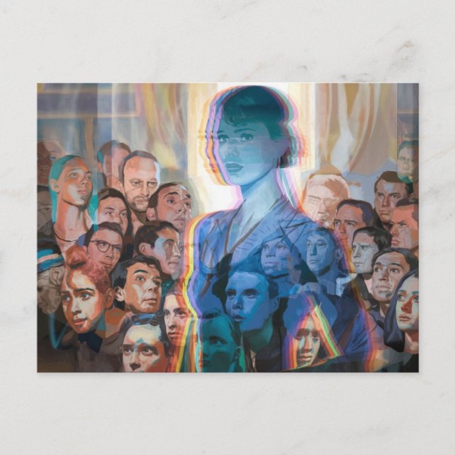 Cartão Postal Cartão-postal de pintura de ansiedade (Frente)