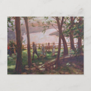 Cartão Postal Cartão-postal de Pintura do Condado de Lancaster d