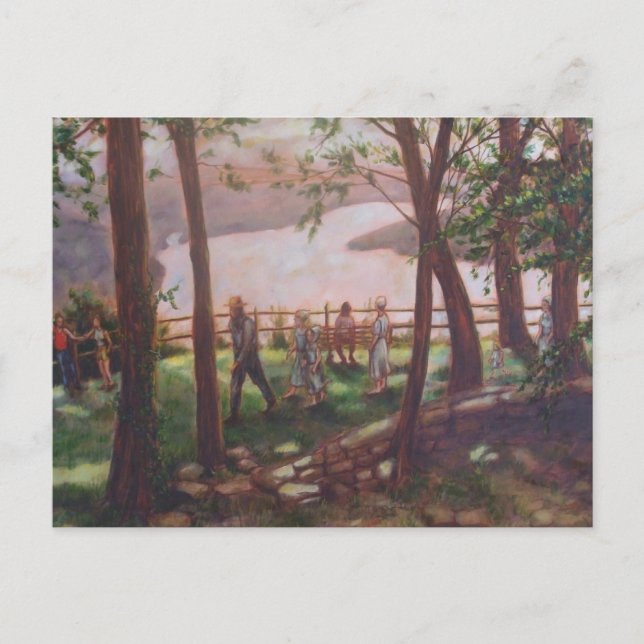 Cartão Postal Cartão-postal de Pintura do Condado de Lancaster d (Frente)