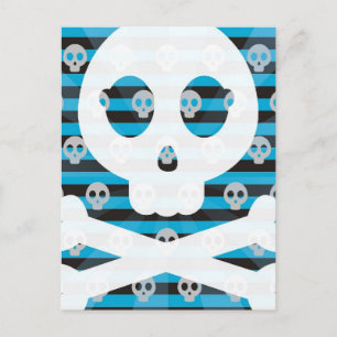 Cartão Postal Cartão-postal de pirata azul