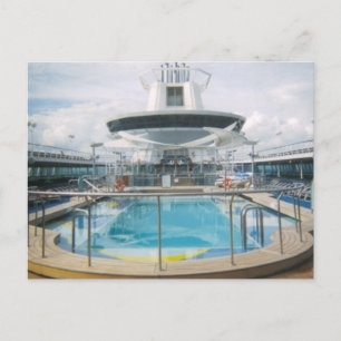 Cartão Postal Cartão-postal de Piscina de navio de cruzeiro