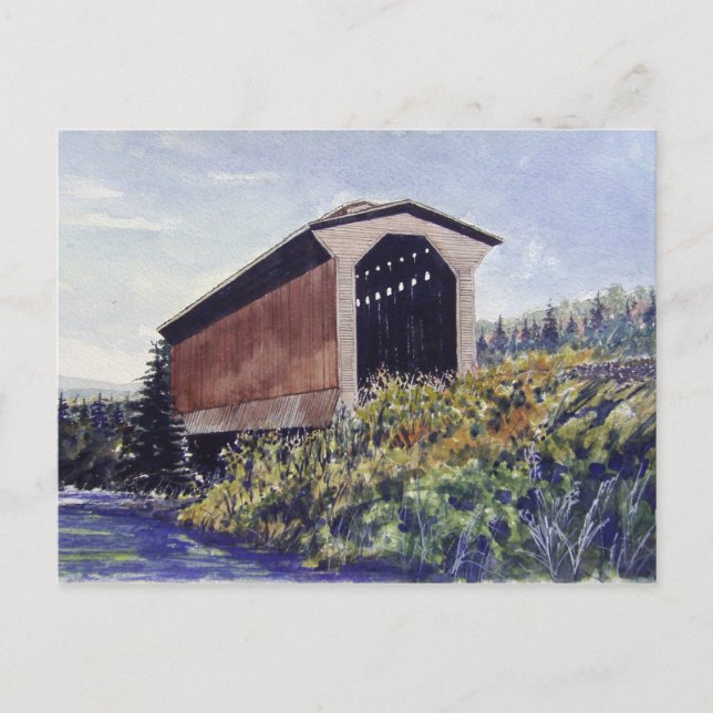 Cartão Postal Cartão-postal de ponte coberto (Frente)