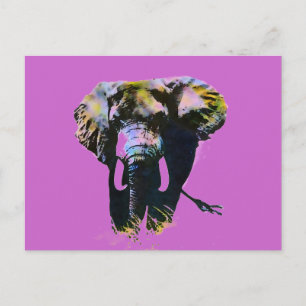 Cartão Postal Cartão-postal de Pop de elefante