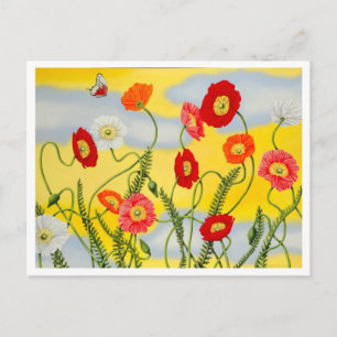 Cartão Postal Cartão-postal de Poppies