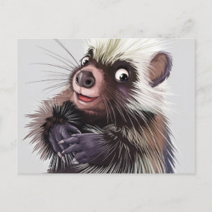 Cartão Postal Cartão-postal de Porcupine Cinto