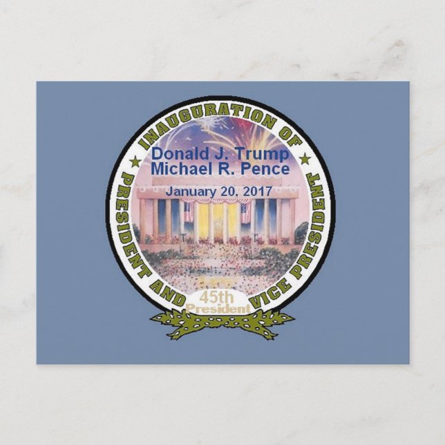Cartão Postal Cartão-postal de posse do TRUMP (Frente)
