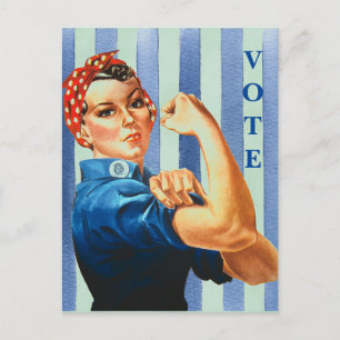 Cartão Postal Cartão-postal de potência feminino