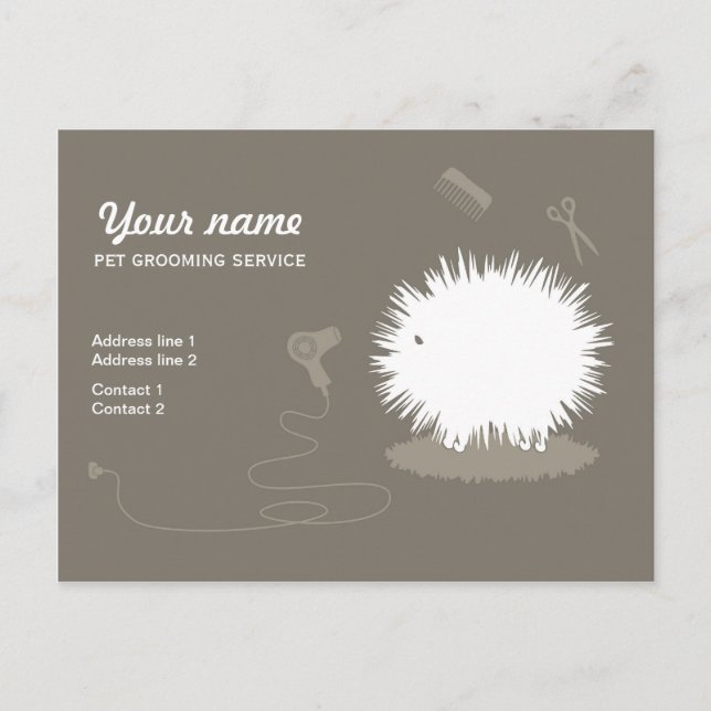 Cartão Postal Cartão-postal de promoção para animais de estimaçã (Frente)