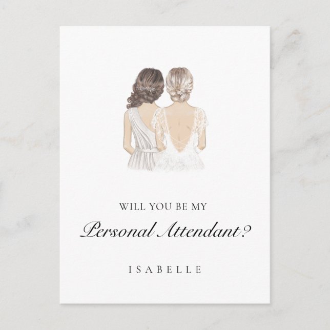 Cartão Postal Cartão-postal de Proposta de Atendedor Pessoal Des (Frente)