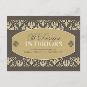 Cartão Postal Cartão-postal de publicidade do Designer Interior
