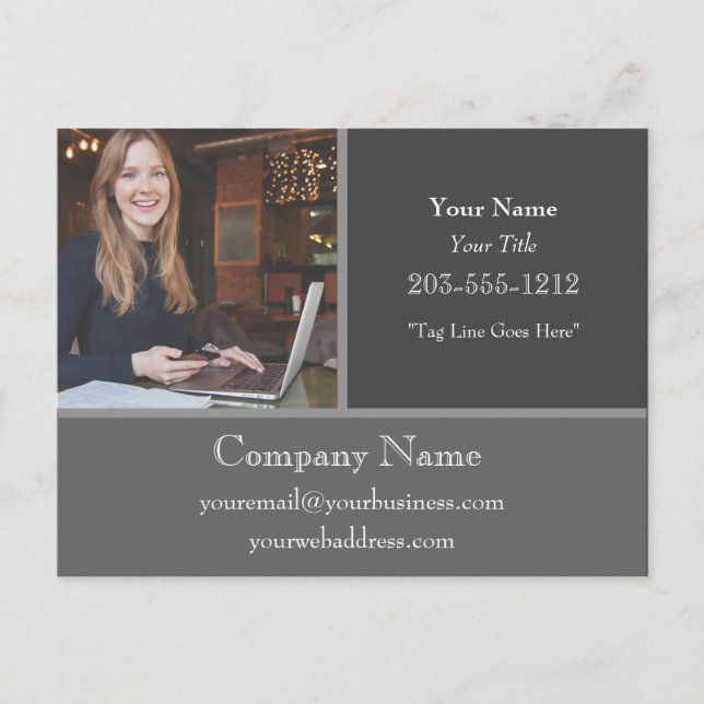 Cartão Postal Cartão-postal de publicidade profissional - HAMbyW (Frente)