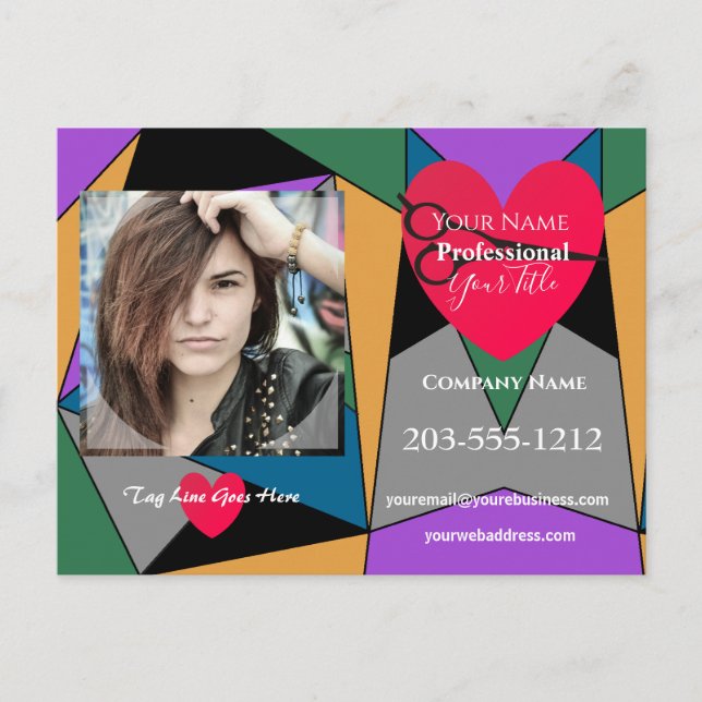 Cartão Postal Cartão-postal de publicidade profissional - HAMbyW (Frente)