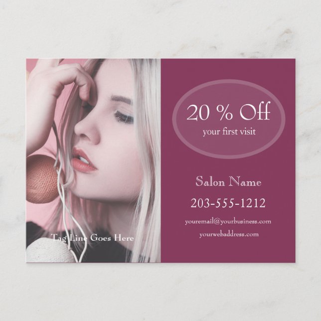 Cartão Postal Cartão-postal de publicidade profissional - HAMbyW (Frente)