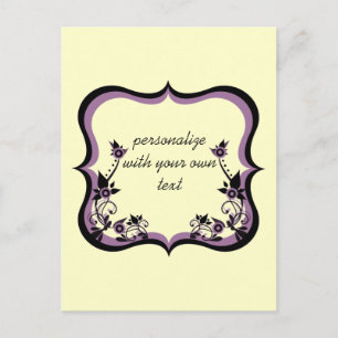 Cartão Postal Cartão-postal de quadro flexível Sassy, Roxo