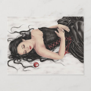 Cartão Postal Cartão-postal de queda branca de neve