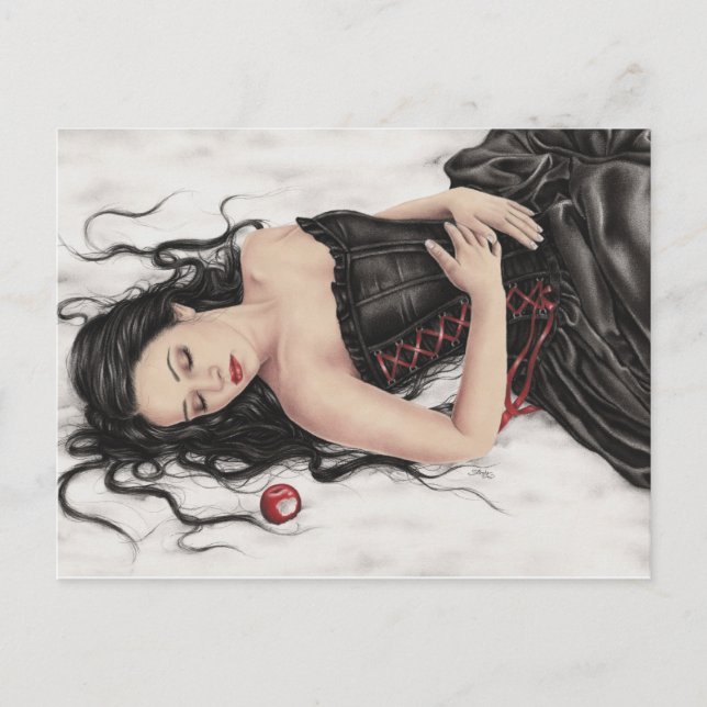 Cartão Postal Cartão-postal de queda branca de neve (Frente)