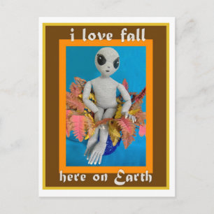 Cartão Postal Cartão-postal de queda de amor de alienígena