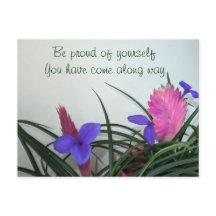 Cartão-postal de Quill-Plantas Rosa