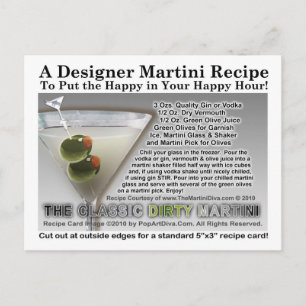 Cartão Postal Cartão-postal de recebimento clássico de Martini s