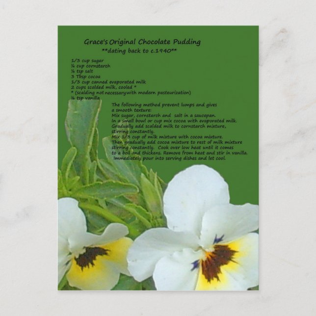 Cartão Postal Cartão-postal de recebimento de chocolate (Frente)