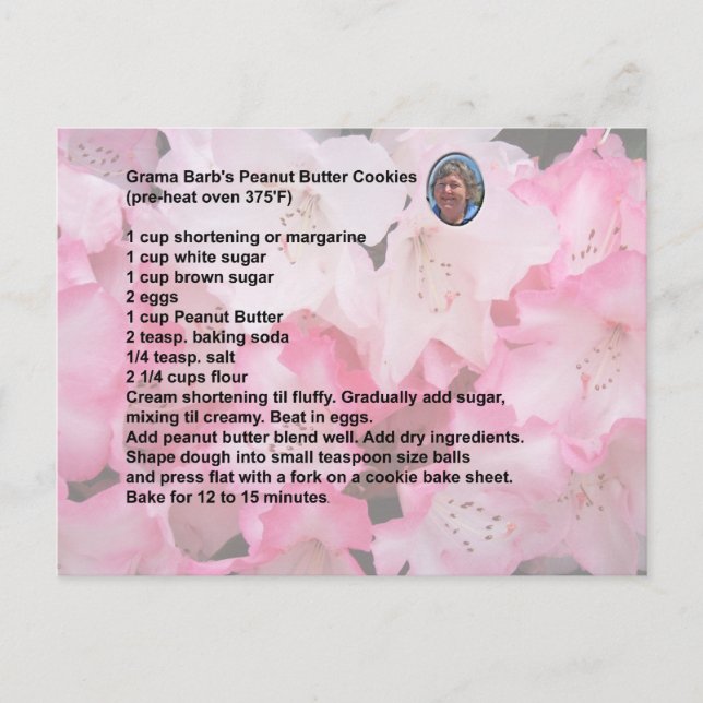 Cartão Postal Cartão-postal de recebimento de cookies de manteig (Frente)
