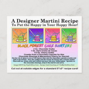 Cartão Postal Cartão-postal de recebimento de Martini de Bolo F