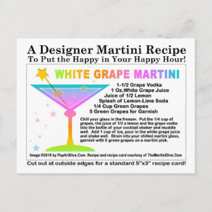 Cartão Postal Cartão-postal de recebimento de Martini de forma b