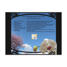 Cartão-postal de recebimento de pizza de limão